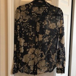 Inc. dressy sheer blouse with matching tank